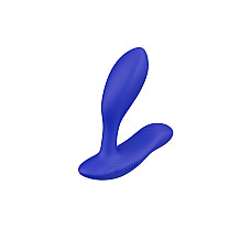 Смарт-вибромассажер простаты We-Vibe Vector+ ROYAL BLUE, пульт ДУ, регулируемый угол наклона