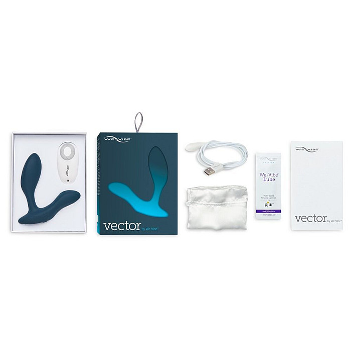 Смарт-вібромасажер простати We-Vibe Vector з пультом ДК, регульований кут нахилу