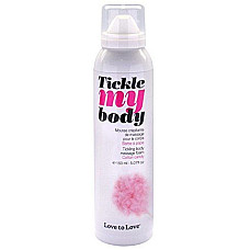 Массажная пена Love To Love TICKLE MY BODY Cotton candy (150 мл) увлажняющая