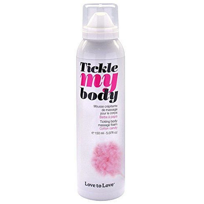 Массажная пена Love To Love TICKLE MY BODY Cotton candy (150 мл) увлажняющая