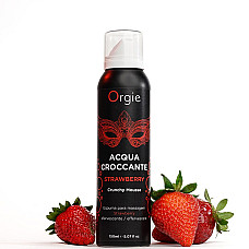 Массажная пенка Orgie – Acqua Croccante Strawberry (150 мл), эффект лопающихся пузырьков