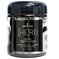 Массажная свеча Sensuva [HE]RO Dark Temptation Massage Oil Candle 113г
