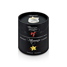 Масажна свічка Plaisirs Secrets Vanilla (80 мл) подарункове паковання, керамічний посуд