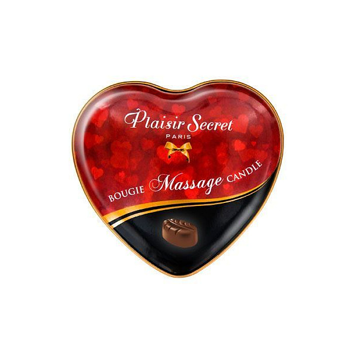 Массажная свеча-сердечко Plaisirs Secrets Chocolate (35 мл)