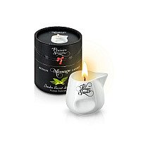 Масажна свічка Plaisirs Secrets Ylang Patchoul (80 мл) подарункова упаковка, керамічний посуд