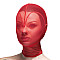 Маска сердце сетка с полностью закрытым лицом Feral Feelings - Hearts Mask Red/Red