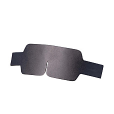 Маска на глаза LOCKINK Blindfold Kit, черная, натуральная кожа, регулируемый объем