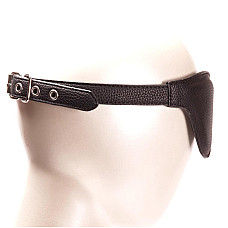 Маска на глаза Pornhub Faux Leather Mask экокожа, черная, очень комфортная