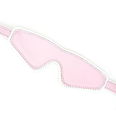 Кожаная маска на глаза Liebe Seele White & Pink Fairy Goat Leather Blindfold