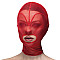 Маска сердце сетка с открытым ртом Feral Feelings - Hearts Mask Red/Red