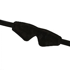 Маска на глаза Liebe Seele Boudoir Amor Blindfold Black, плотное прилегание, бархатный финиш