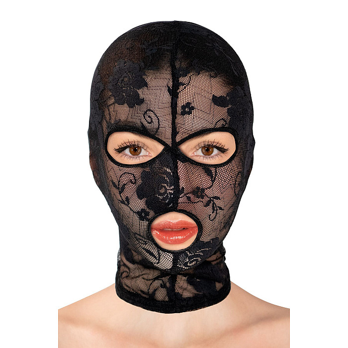 Капюшон Fetish Tentation Patterned Fishnet Hood, ажурная сетка
