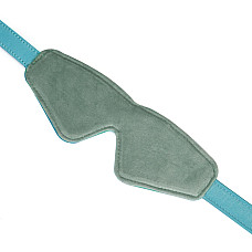 Маска на очі Liebe Seele Blue Lamb Leather Blindfold with Velvet Lining