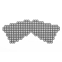 Маска на лицо Bijoux Indiscrets - Erika Mask, виниловая, клеевое крепление, без завязок
