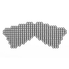 Маска на лицо Bijoux Indiscrets - Erika Mask, виниловая, клеевое крепление, без завязок