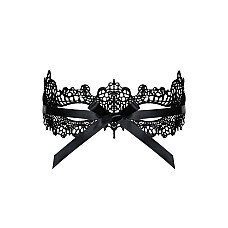Кружевная маска Obsessive A701 mask, единый размер, черная