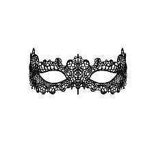 Кружевная маска Obsessive A701 mask, единый размер, черная
