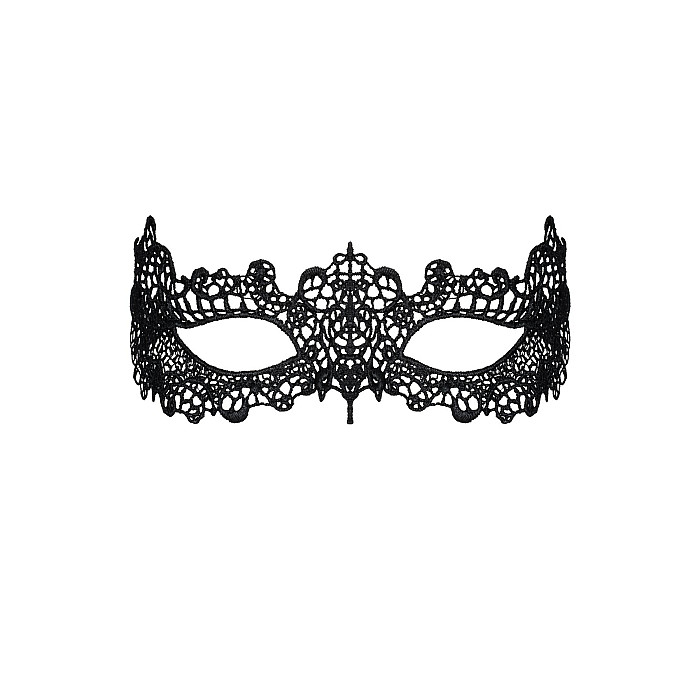 Кружевная маска Obsessive A701 mask, единый размер, черная