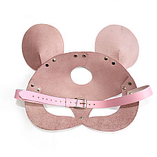 Кожаная маска мышки Art of Sex - Mouse Mask, цвет Розовый