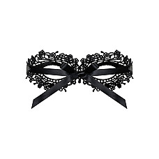 Кружевная маска Obsessive A710 mask, единый размер, черная