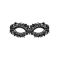 Кружевная маска Obsessive A710 mask, единый размер, черная