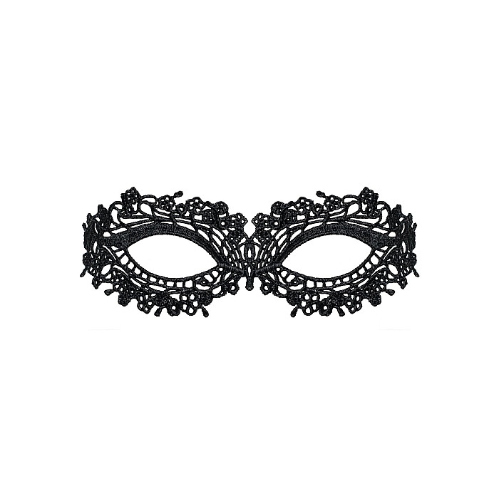 Кружевная маска Obsessive A710 mask, единый размер, черная