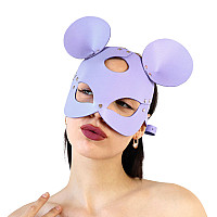 Кожаная маска мышки Art of Sex - Mouse Mask, цвет Лавандовый