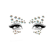 Украшение-звездочки для тела Leg Avenue Celeste face jewels sticker, наклейки, светятся в темноте