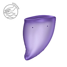 Менструальна чаша Fun Factory FUN CUP SIZE A Black Currant, багаторазова, діаметр 4 см, об’єм 20 мл