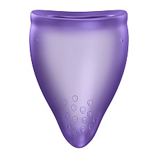 Менструальна чаша Fun Factory FUN CUP SIZE B Black Currant, багаторазова, діаметр 4,3 см, об’єм 30 мл