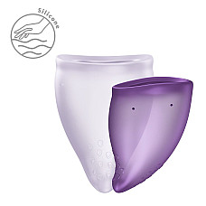 Набір менструальних чаш Fun Factory FUN CUP EXPLORE KIT, 2 шт, Multicolored Violet, об’єми 20 та 30 мл