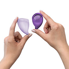Набір менструальних чаш Fun Factory FUN CUP EXPLORE KIT, 2 шт, Multicolored Violet, об’єми 20 та 30 мл
