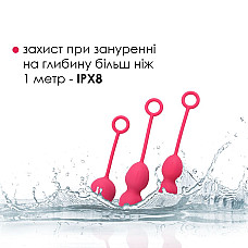 Набор вагинальных шариков со смещенным центром тяжести Svakom Nova Plum Red