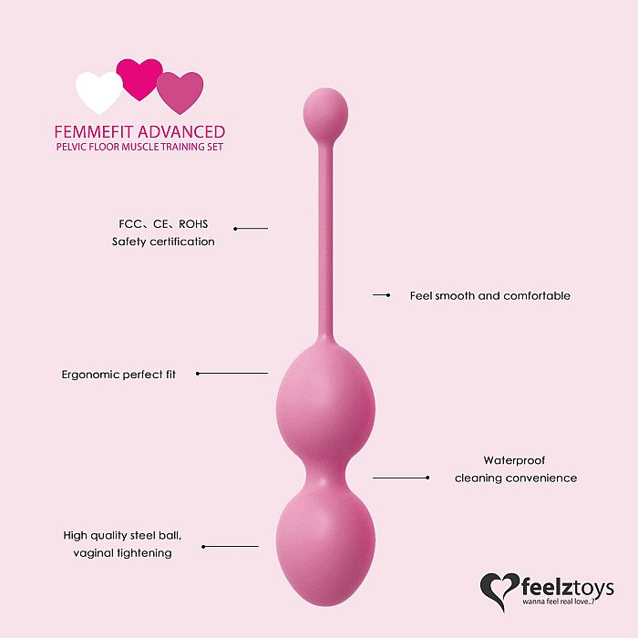 Набор вагинальных шариков для продвинутых FeelzToys - FemmeFit Advanced Pelvic Muscle Training Set
