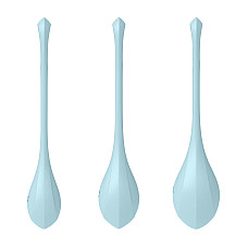 Набір йоні намистин Satisfyer Yoni Power 2 Light Blue, диаметр 2-2,5-3см, вес 22-44-73гр