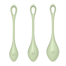 Набір йоні намистин Satisfyer Yoni Power 2 Light Green, диаметр 2-2,5-3см, вес 22-44-73гр