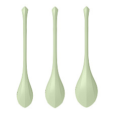 Набір йоні намистин Satisfyer Yoni Power 2 Light Green, диаметр 2-2,5-3см, вес 22-44-73гр