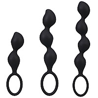 Набор анальных игрушек Doc Johnson Mood Naughty Contour Beads Trainer Set
