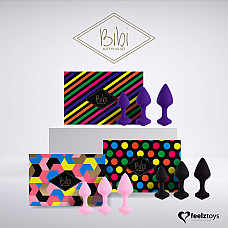 Набор силиконовых анальных пробок FeelzToys - Bibi Butt Plug Set 3 pcs Purple