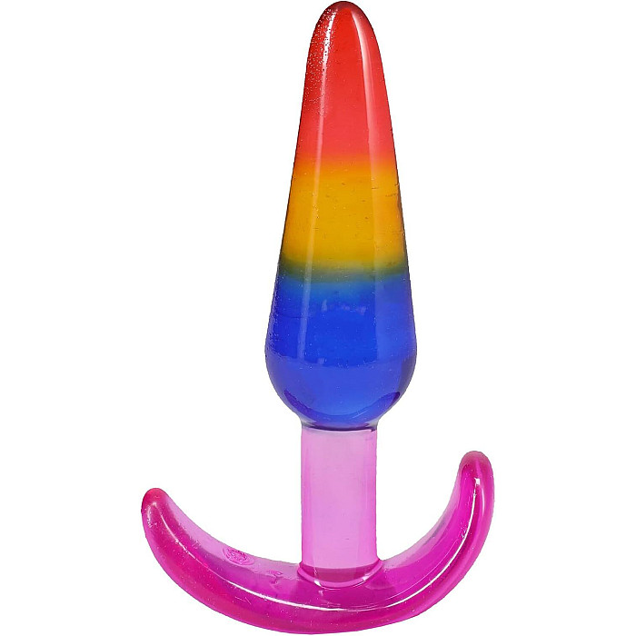 Набор анальных пробок Doc Johnson Crystal Jellies - Anal Trainer Set - Rainbow