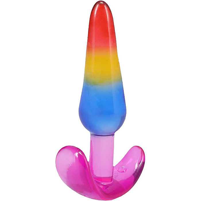 Набор анальных пробок Doc Johnson Crystal Jellies - Anal Trainer Set - Rainbow
