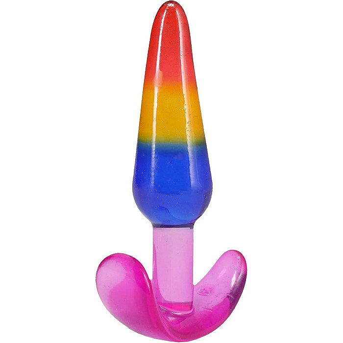 Набор анальных пробок Doc Johnson Crystal Jellies - Anal Trainer Set - Rainbow
