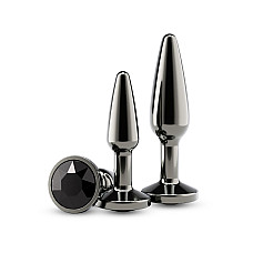 Набор анальных пробок NS Novelties Rear Assets - Tapered Trainer Kit - Gunmetal - Black