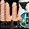 Набір для страпона Doc Johnson Vac-U-Lock Dual Density UltraSKYN Set, діаметр 3×4,5см