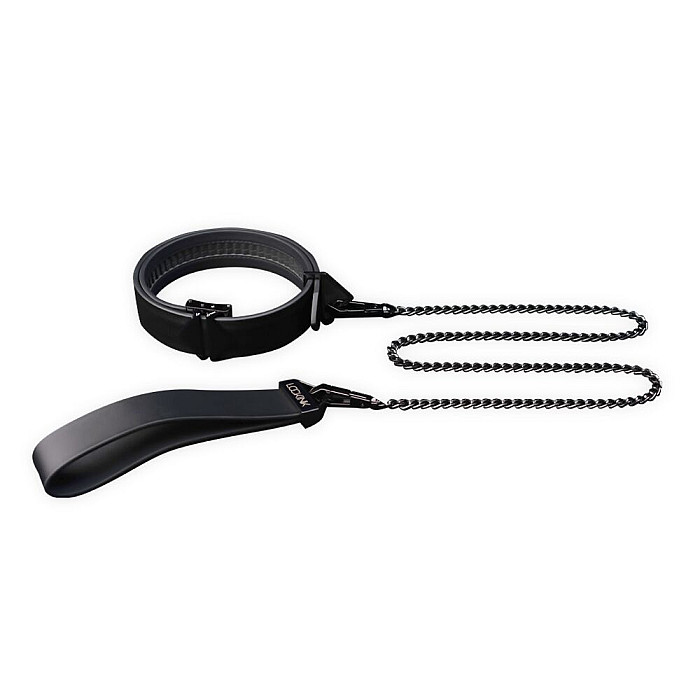 БДСМ-набор LOCKINK Bondage & Restraint Set, черный, натуральная кожа, фиксаторы, маска, кляп