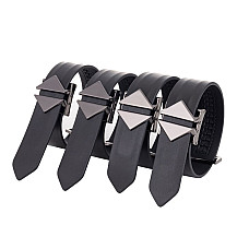 БДСМ-набор LOCKINK Bondage & Restraint Set, черный, натуральная кожа, фиксаторы, маска, кляп