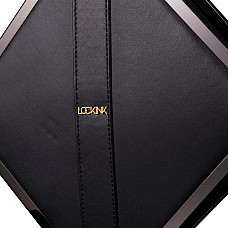 Сумка для секс-игрушек LOCKINK Mysterious Square Kink Bag, черная, набор для бондажа в комплекте
