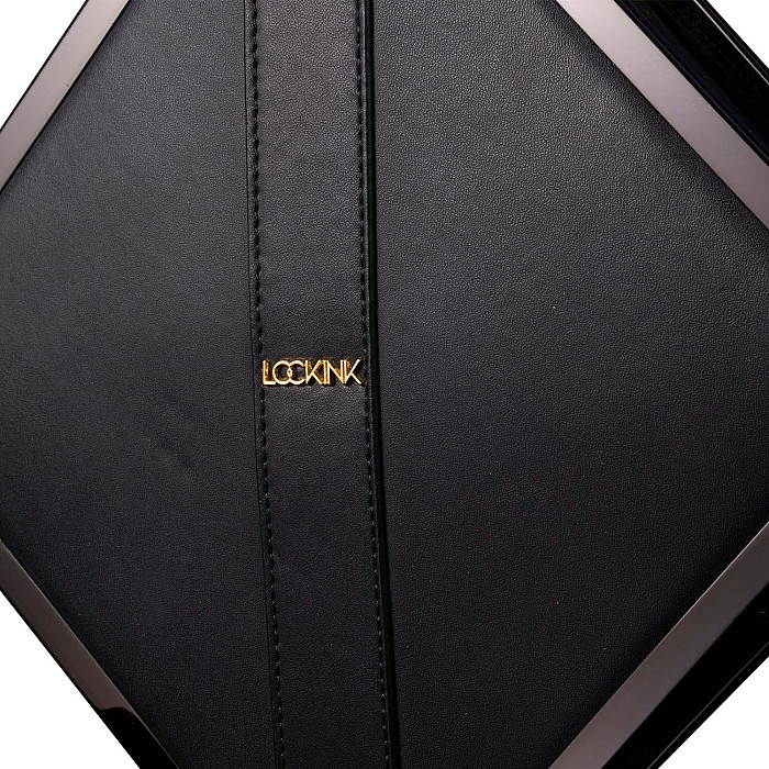 Сумка для секс-игрушек LOCKINK Mysterious Square Kink Bag, черная, набор для бондажа в комплекте