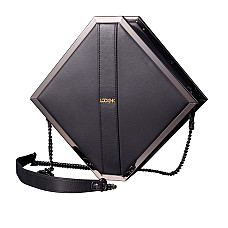 Сумка для секс-игрушек LOCKINK Mysterious Square Kink Bag, черная, набор для бондажа в комплекте