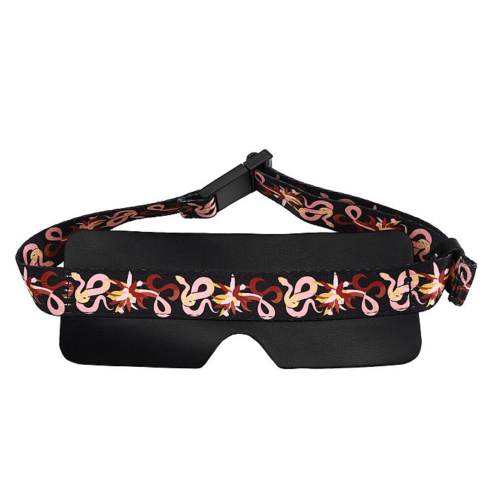 БДСМ-набор LOCKINK The Flowering Serpent Bondage Set, черный, с рисунком в виде змей, 7 предметов